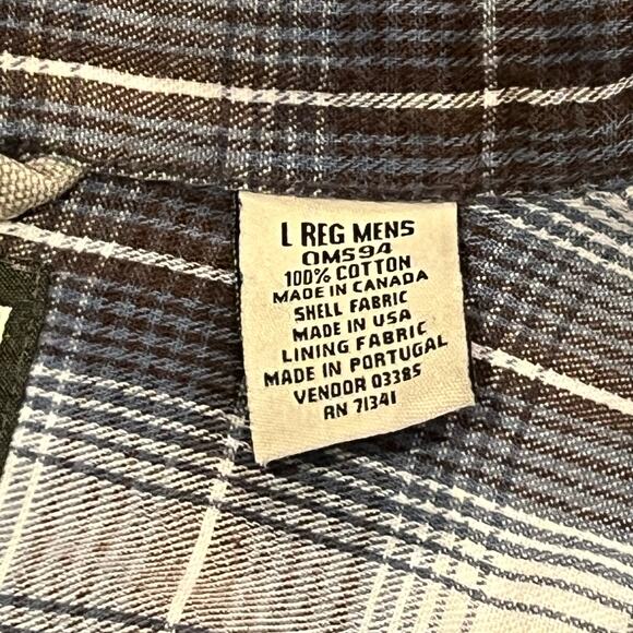 Vintage L.L. Bean Flannel Lined Work Jacket Size Large - Picture 6 of 6
